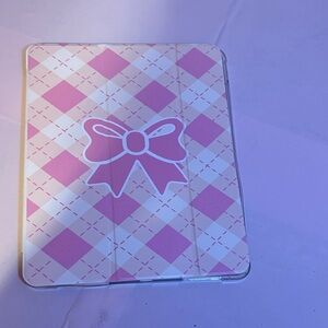 New Era Pink and Cream Tablet Cover with Bow